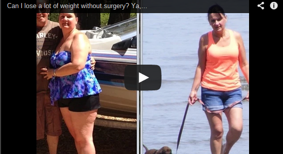 A still shot of a YouTube video about losing weight without surgery.