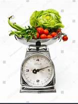 vegetables being weighed