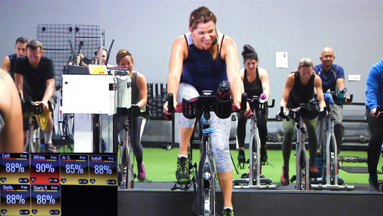 online Spin class that focuses on heart rate zones The Zone Ride