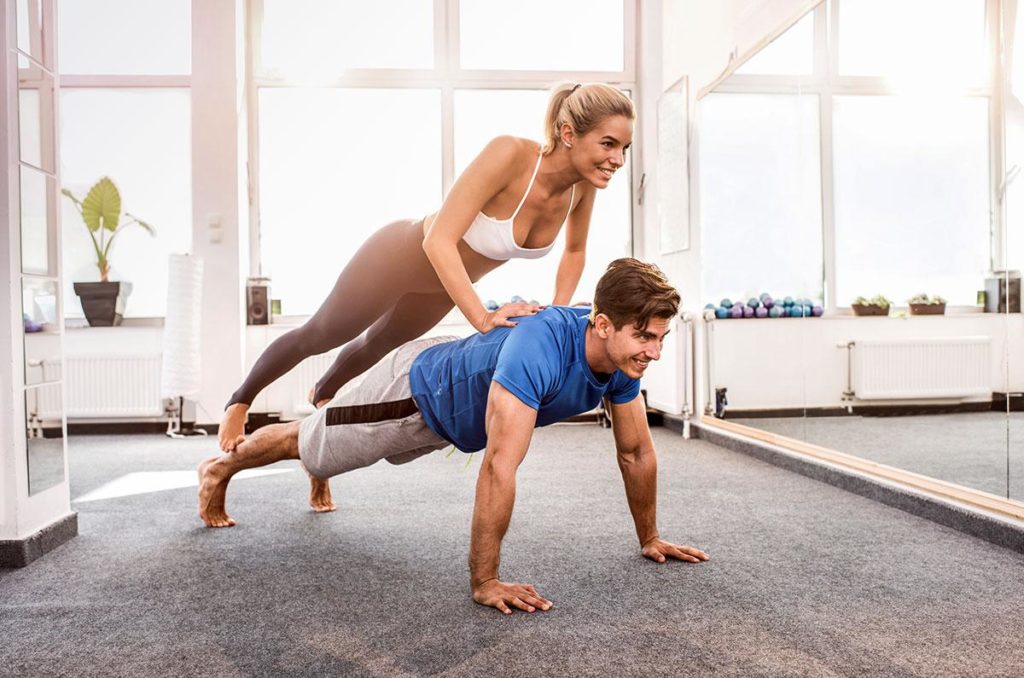 Workout for best sale couples at home