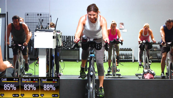Spin and Strength workout Bike, Bell & Burn (TRX® option)