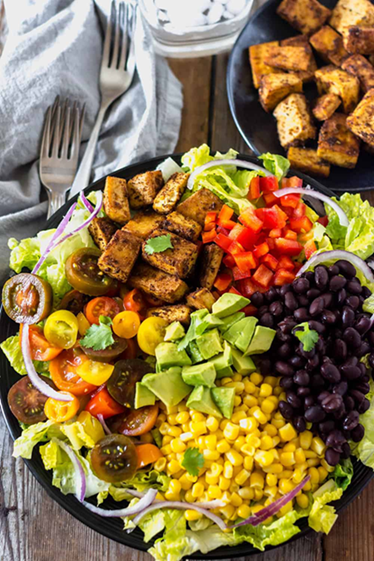 southwestern tofu salad