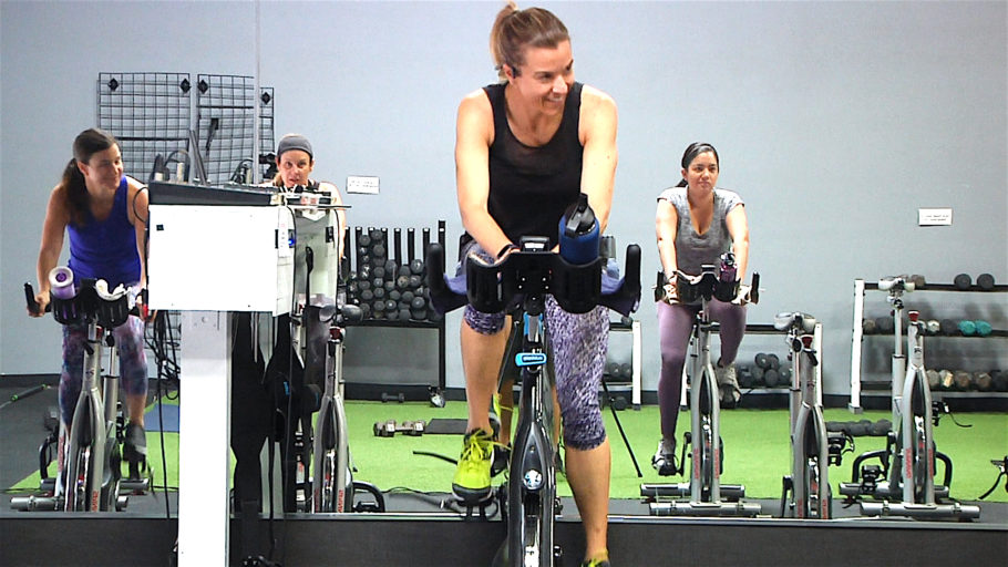 online Tabata workout with your Spinning bike and weights Tabata Torch & Tone