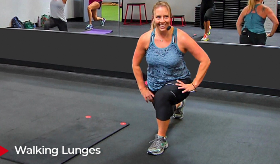 walking lunges