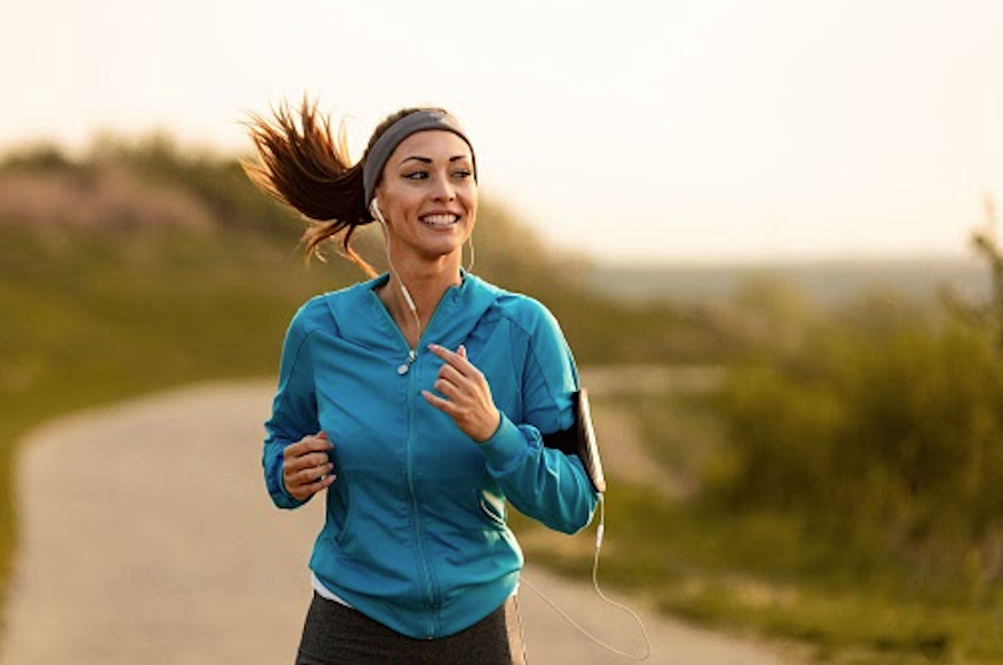 woman running