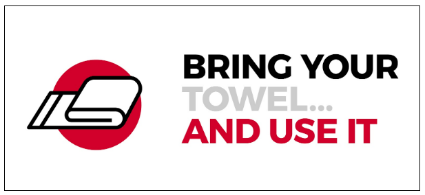 bring your towel sign