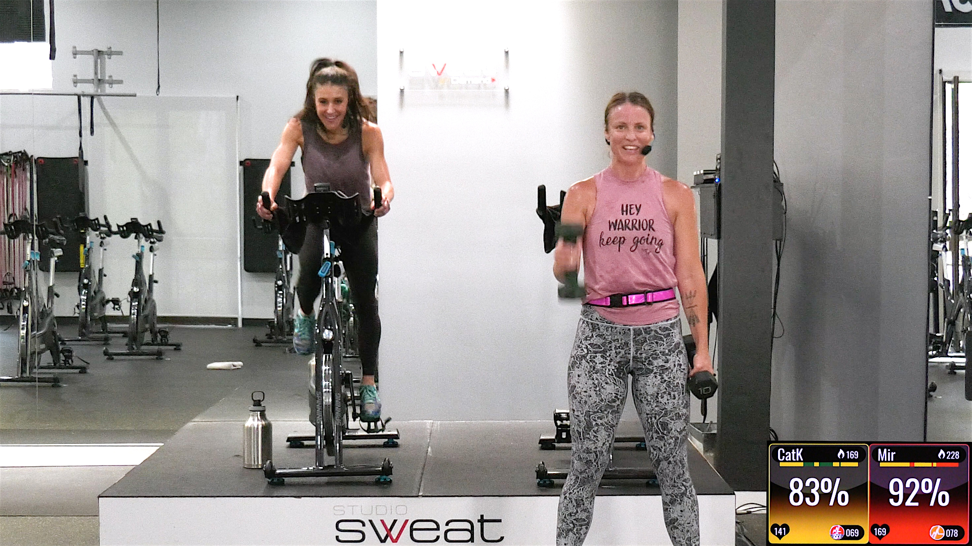 Spinning workout designed for 2 Partner Cardio Cycle