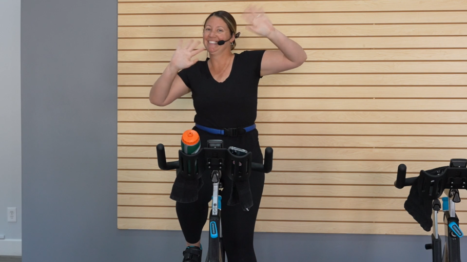 high-tempo beat-based Indoor Cycling Class shut up and dance cycle
