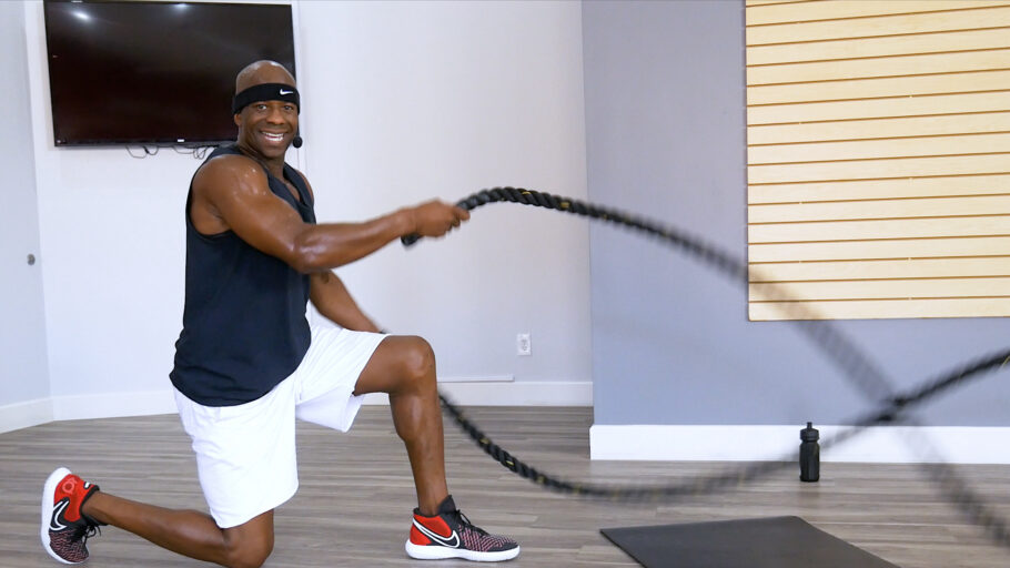 best battle rope and core workout Battle Ropes & Abs