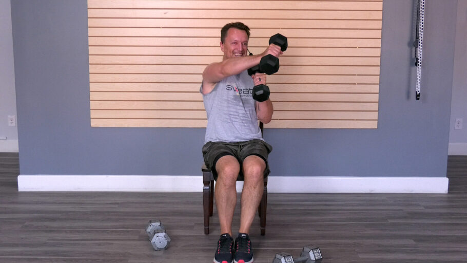 challenging seated strength workout for limited mobility Seated Strength Training