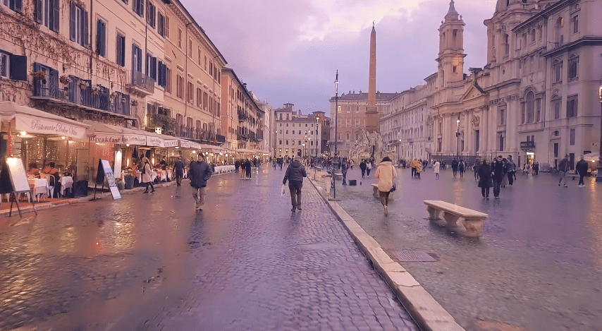 Virtual Cycle Rides - Rome at Night - Italy