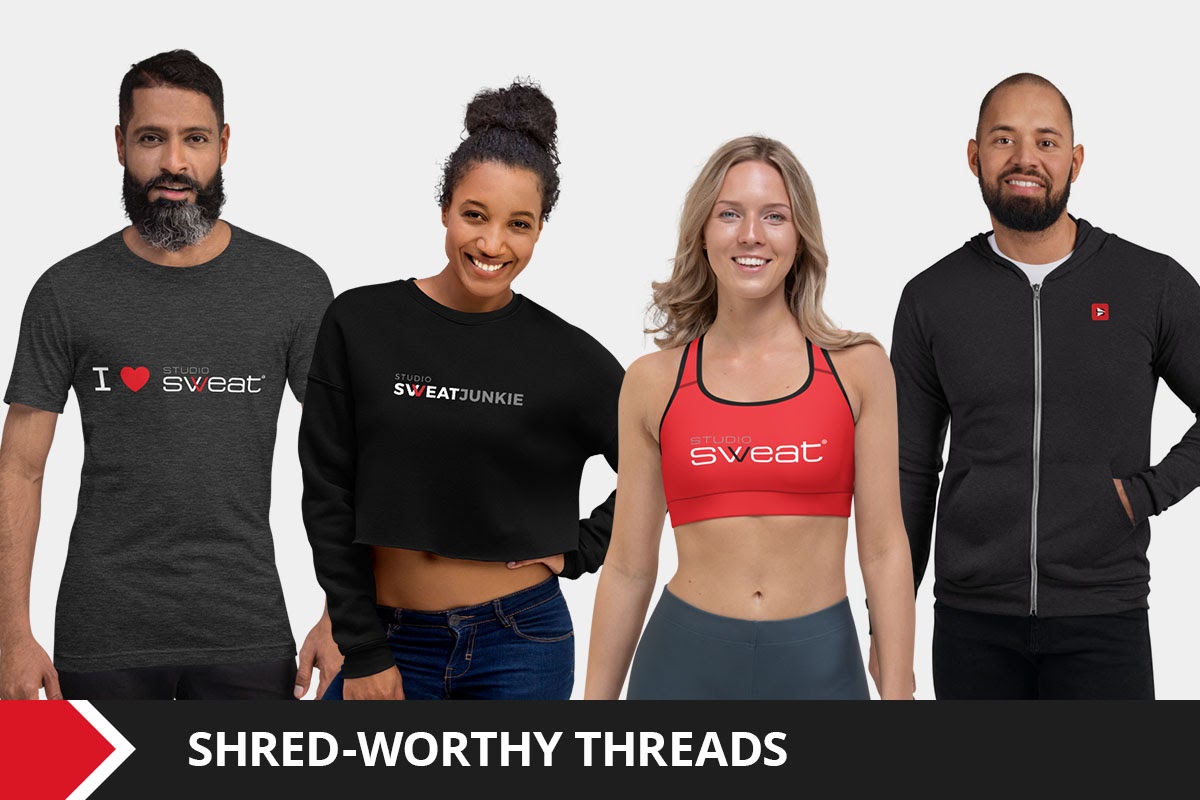 Group of young, healthy fitness enthusiasts in workout apparel.