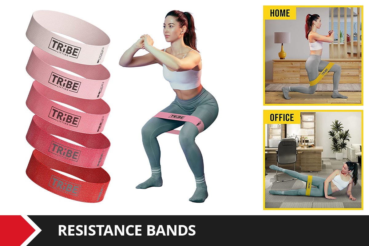 Image of fabric resistance bands for men and women.