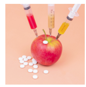 injecting chemicals into apple