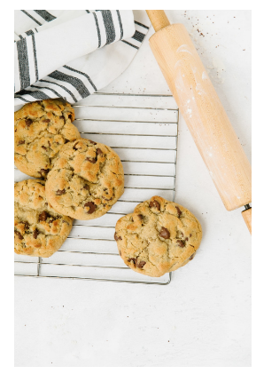 Image of dessert cookies on a baking sheet