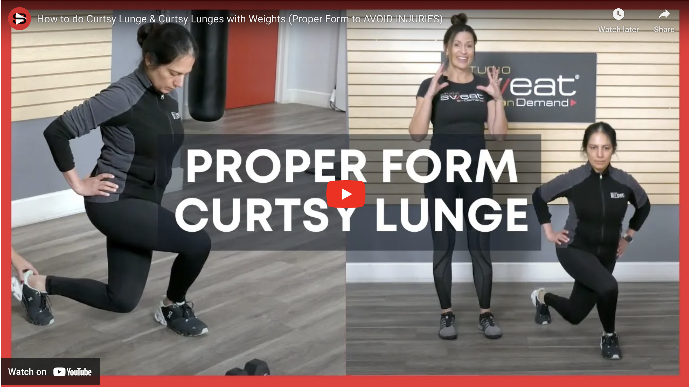 curtsy lunges