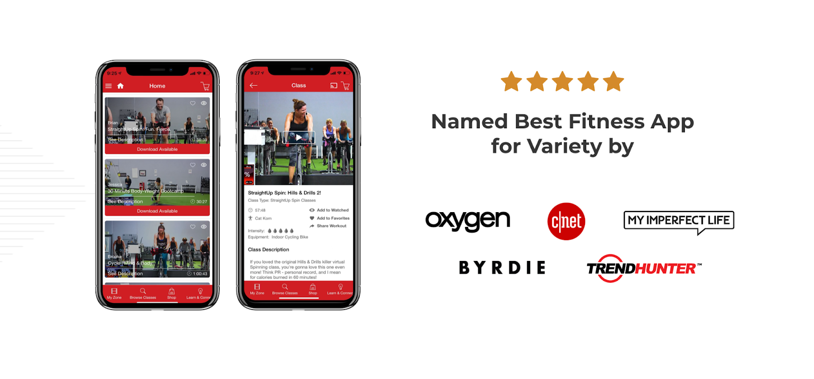 Designed image of Studio SWEAT onDemand as Best Fitness App for Variety