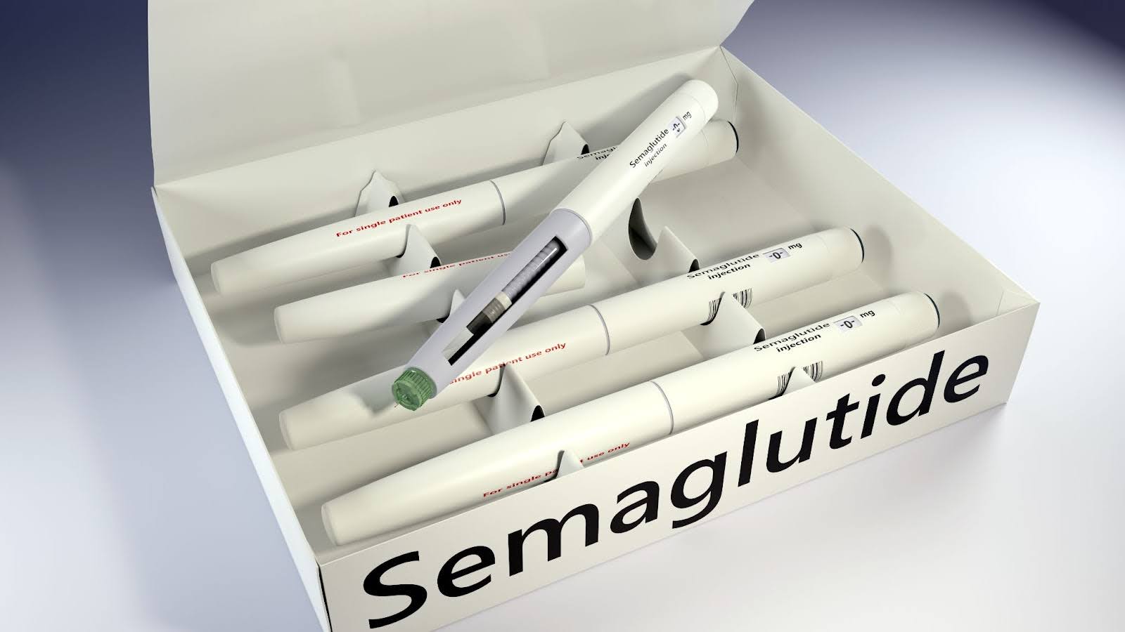 Image of a box of semaglutide injectables