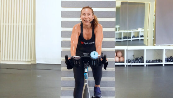 high-energy spin class Spin the Decades!