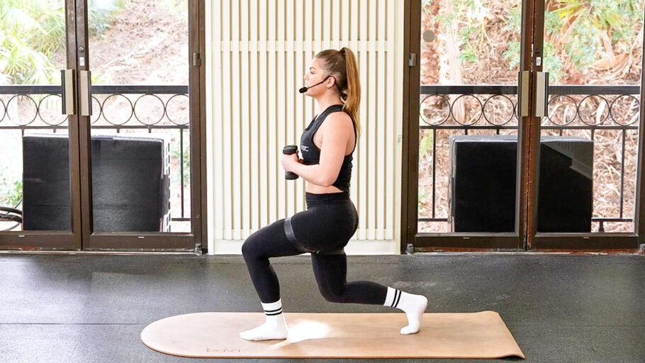 Online Mat Pilates Class Bands. Bells. Burn.