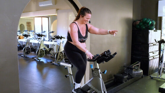 40 Min Cycle & Strength class Love More Stress Less