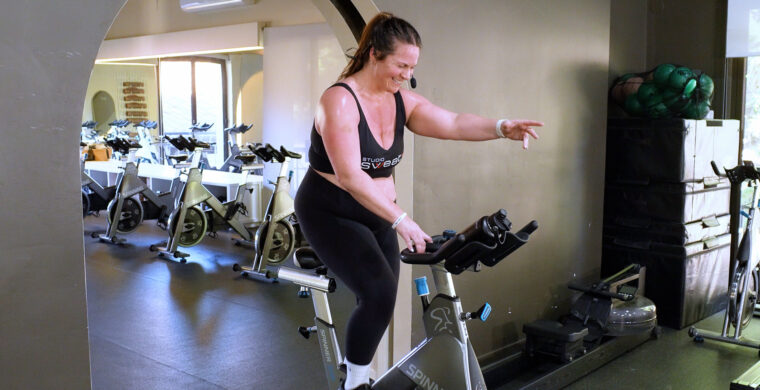 40 Min Cycle & Strength class Love More Stress Less