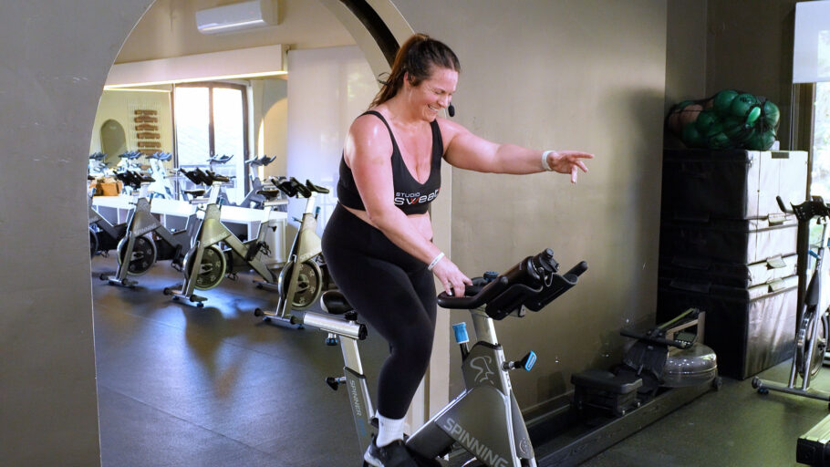 40 Min Cycle & Strength class Love More Stress Less