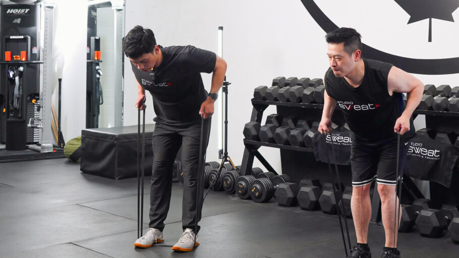 full-body strength session Get Resistance Band Buff