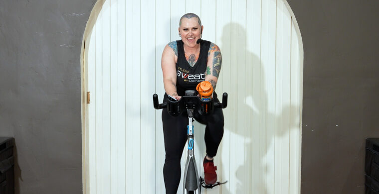 grounding and feel-good movement and cycle class Mindful Miles with AJ