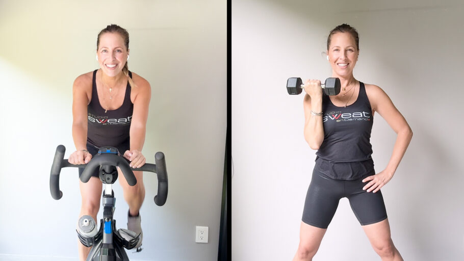 full-body workout Cycle Start, Sculpt Finish