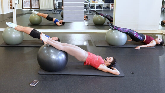 mindful Swiss ball class Sphere Flow