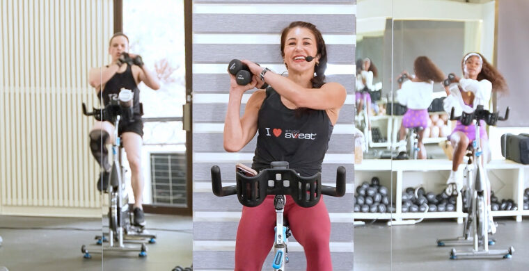 rhythm-based cycling and functional strength training Ride & Lift